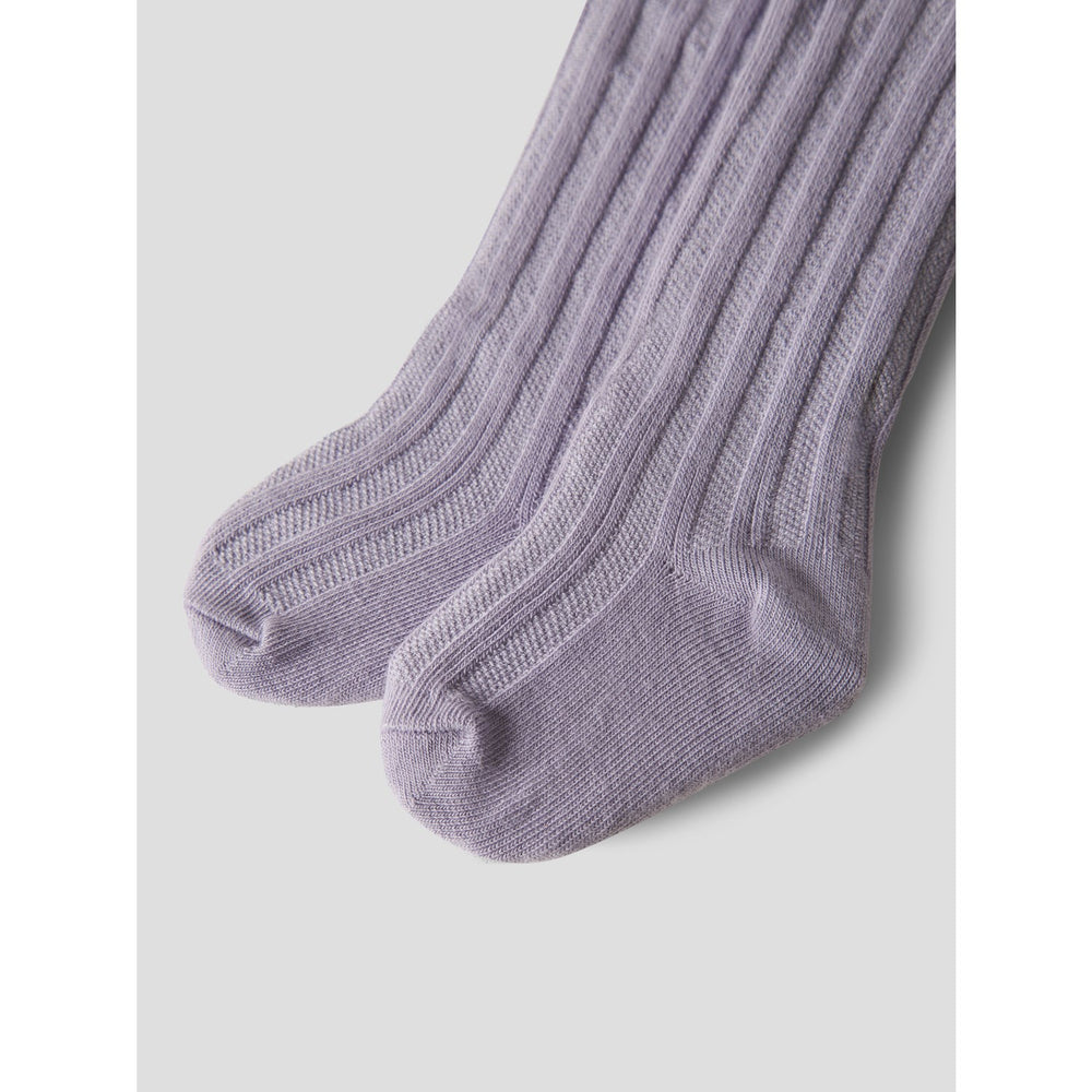 Køb Name It Lavender Gray Nbftrish Strømpebukser