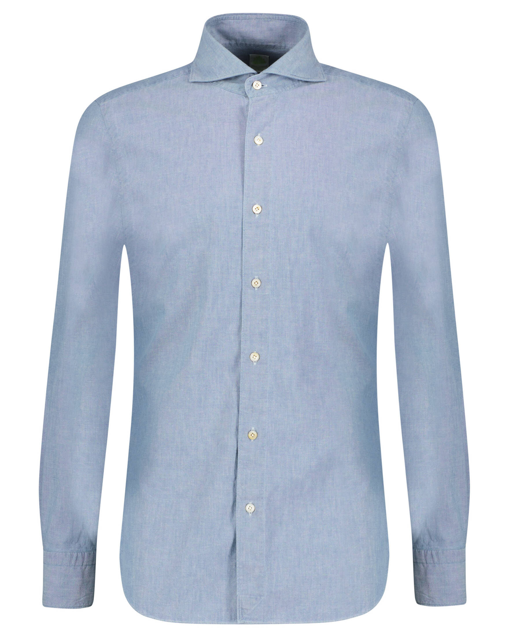 Finamore 1925| Herren Hemd TOKYO CHAMBRAY DENIM Slim Fit Langarm