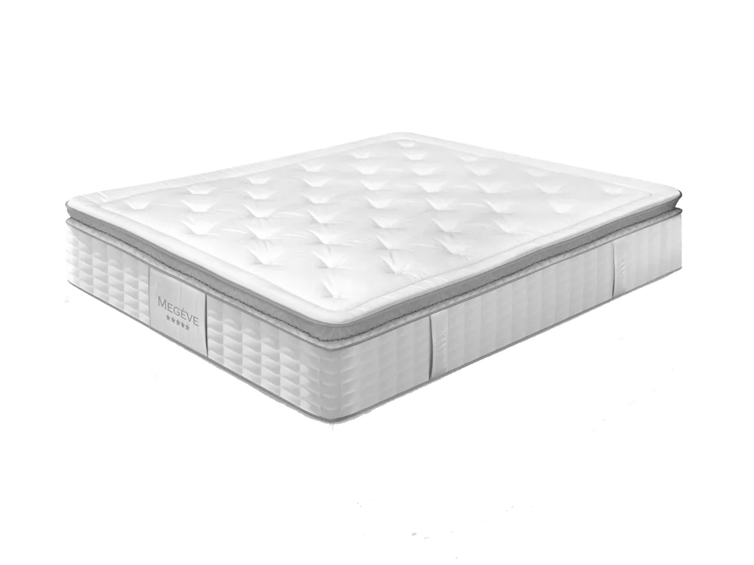 Matelas Megève | 140x190cm | Ressorts+latex avec surmatelas | 32cm