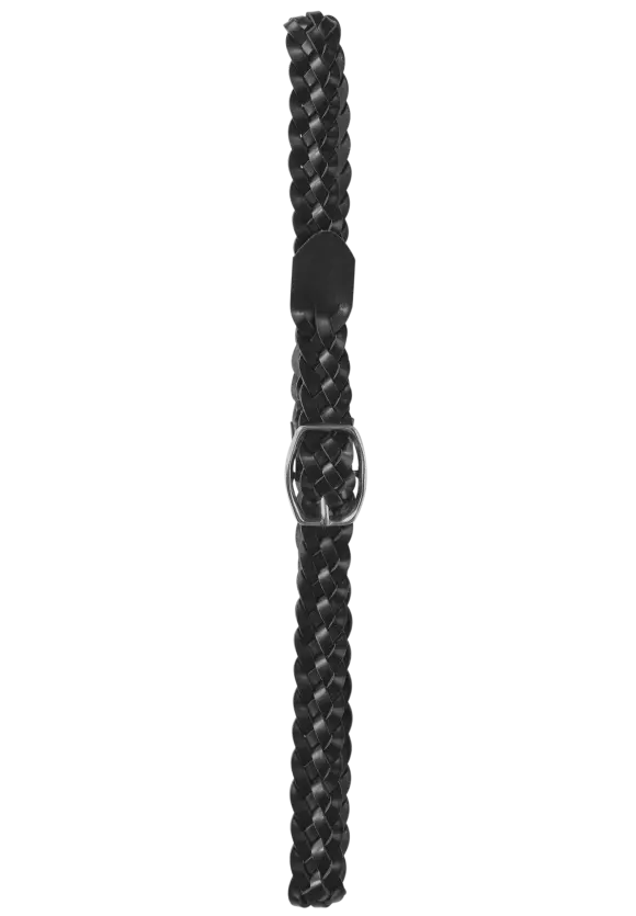 Geflochtener Ledergürtel - Black