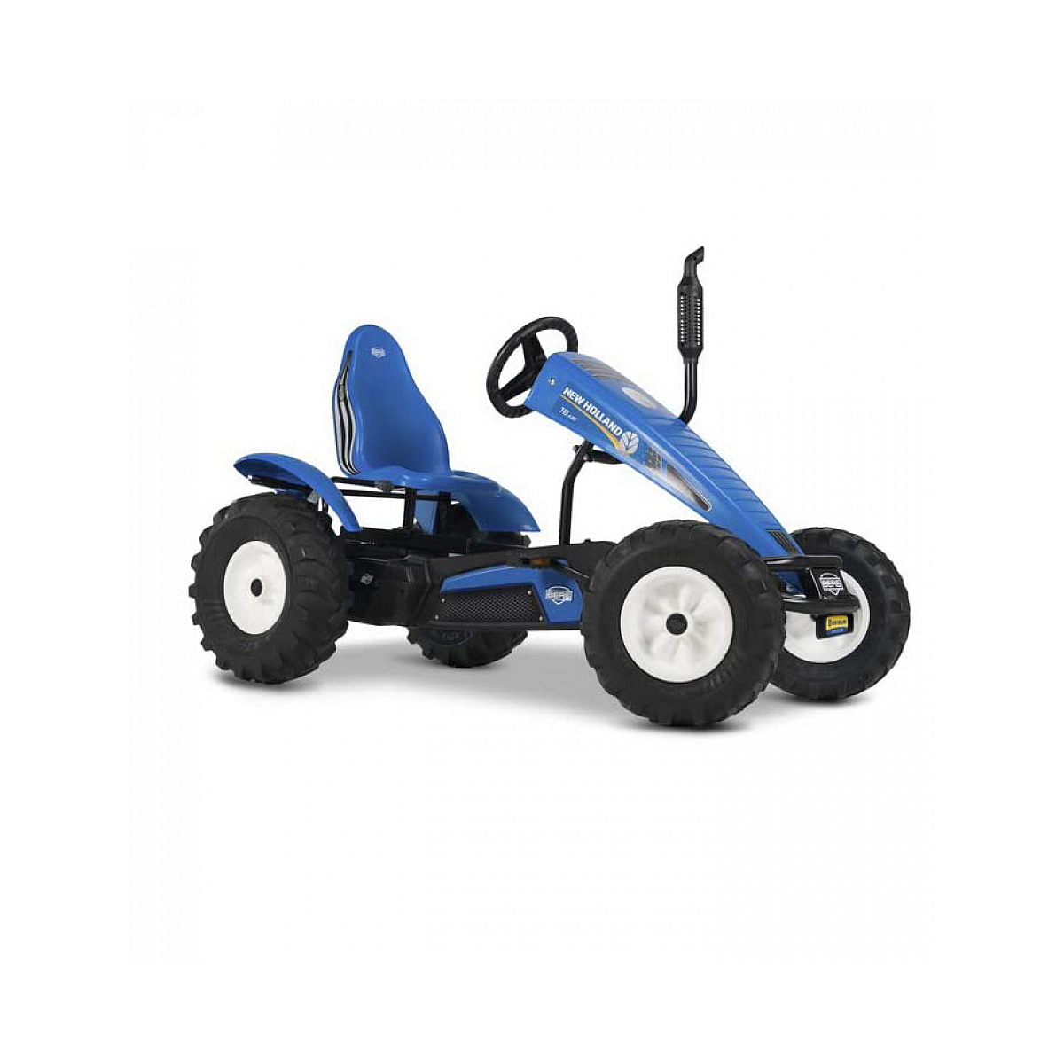 Kart à pédales new holland bfr bleu