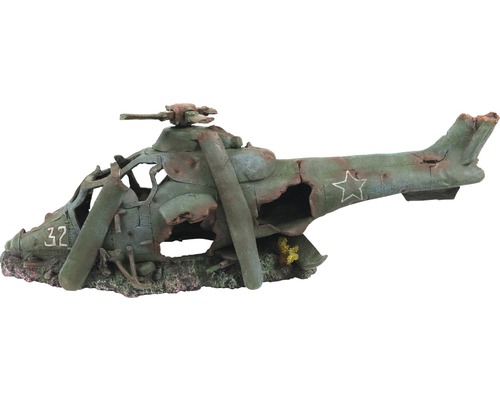 Aquariumdecoratie aquatlantis helikopter L 74,5x22,5x25 cm