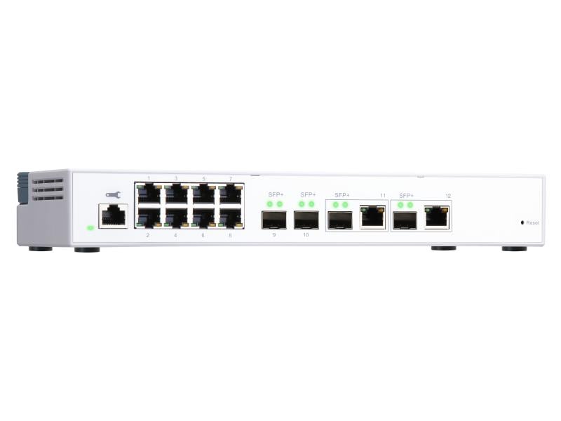 QNAP SFP  Switch QSW-M408-2C 12 Port QNAP QSW-M408-2C, Switch 8-Port 10GbE