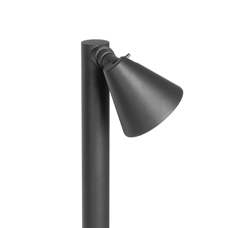 Modern buiten paaltje zwart 100 cm IP44 verstelbaar - Ciara