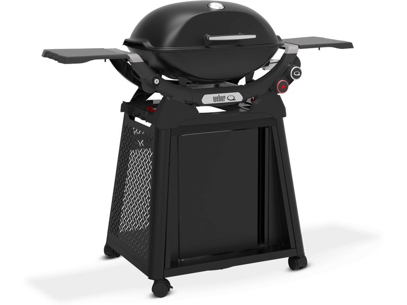 Weber Gasgrill Q2800N  mit Rollwagen Gasgrill mit Seitentischen und Rollwagen