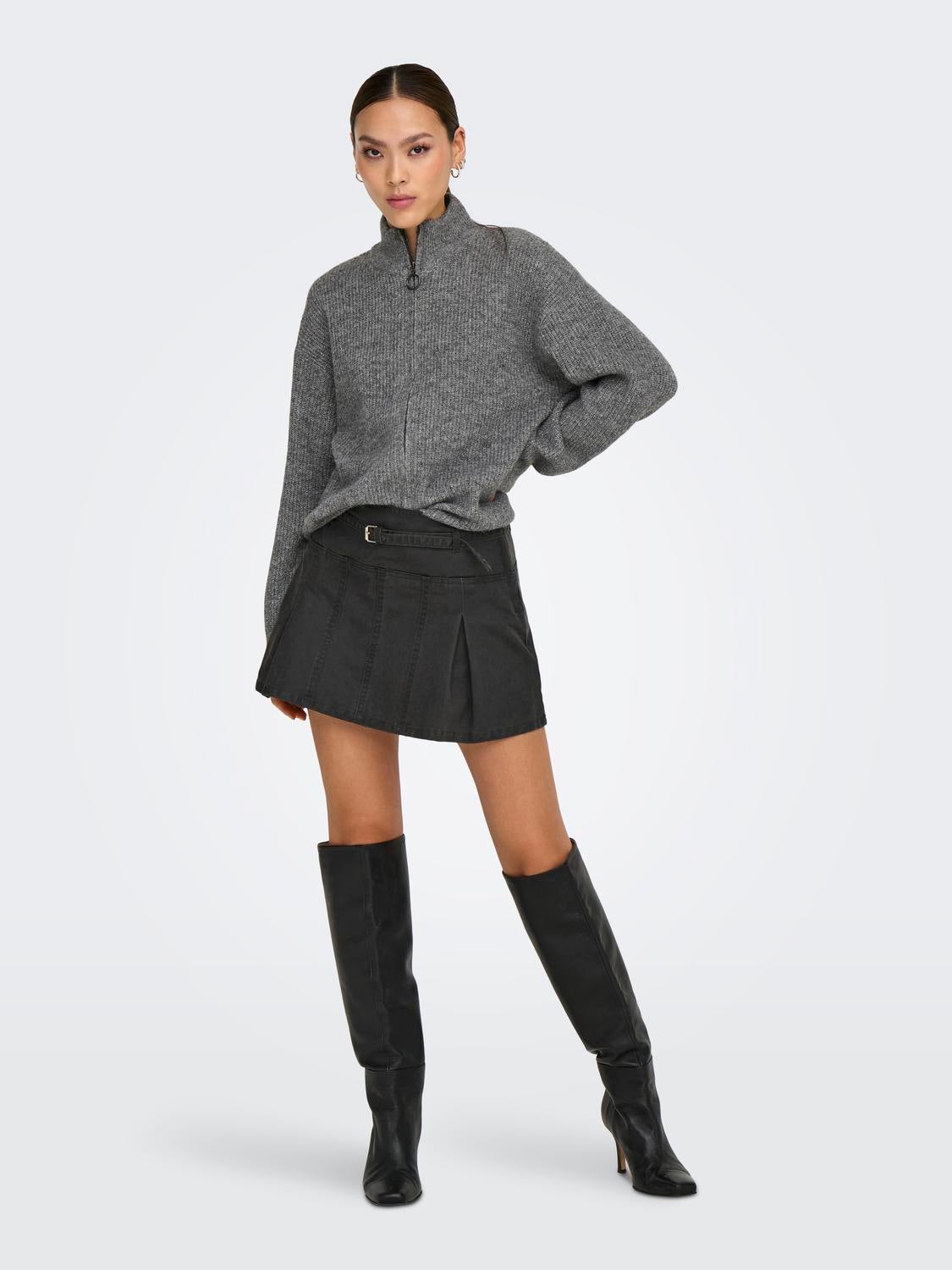 ONLTOKYO Strickjacke Dark Grey Melange