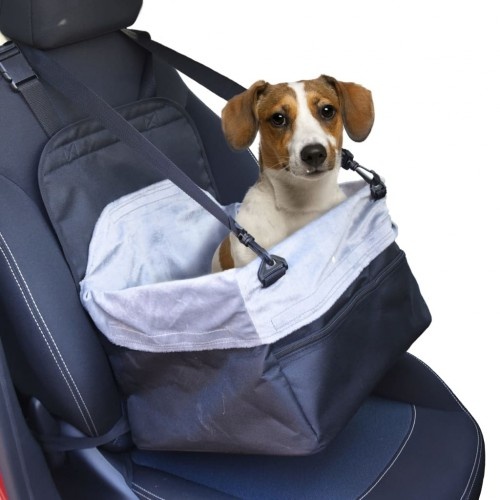 Transportador de animais de estimação cinza para carro