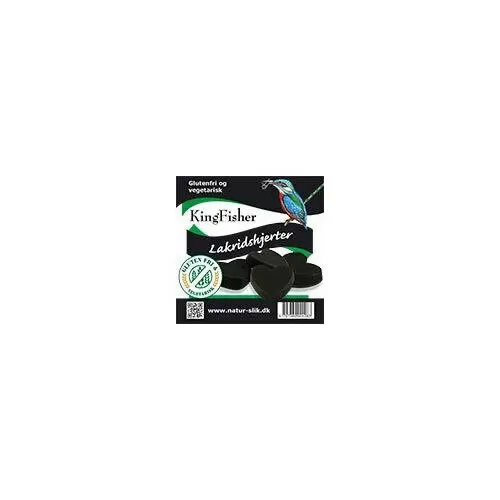 KingFisher Lakridshjerter, Glutenfri - 90 g