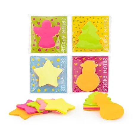 Trendhaus WICHTEL Sticky Notes Mini-Blöckchen 100 Blatt, 4-fach sortiert