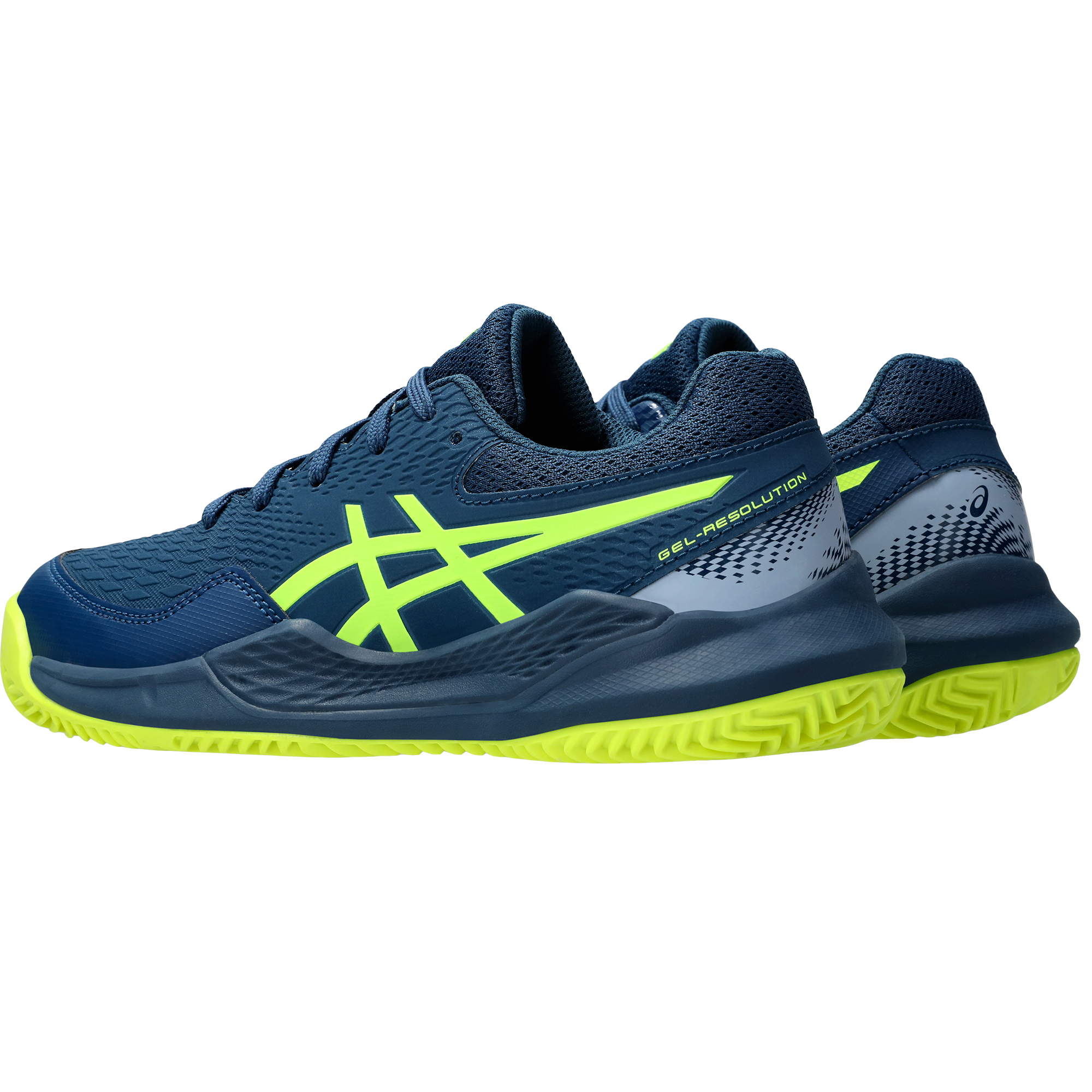 ASICS Gel-Resolution 9 GS Clay Tennisschuhe Kinder mako blue