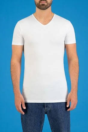 Garage 2-Pack Basic T-shirt Bio V-Neck Donkerblauw 0222-934 kopen