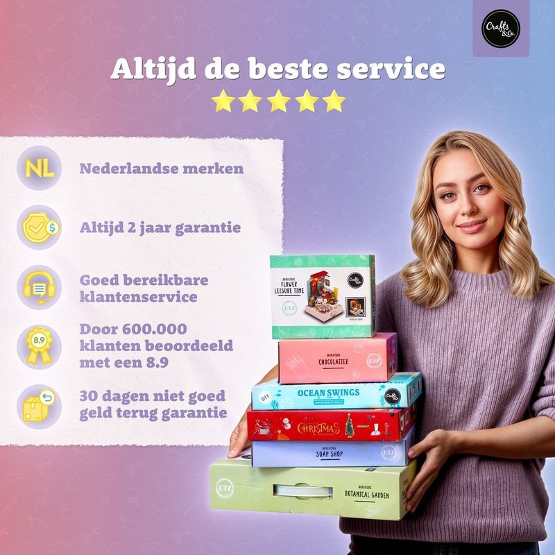 Crafts&Co - Naaimachinetas - Zwart - Stof - Met Extra Vakken