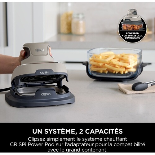 Friteuse sans huile Ninja Crispi Airfryer en verre FN101EUST Beige