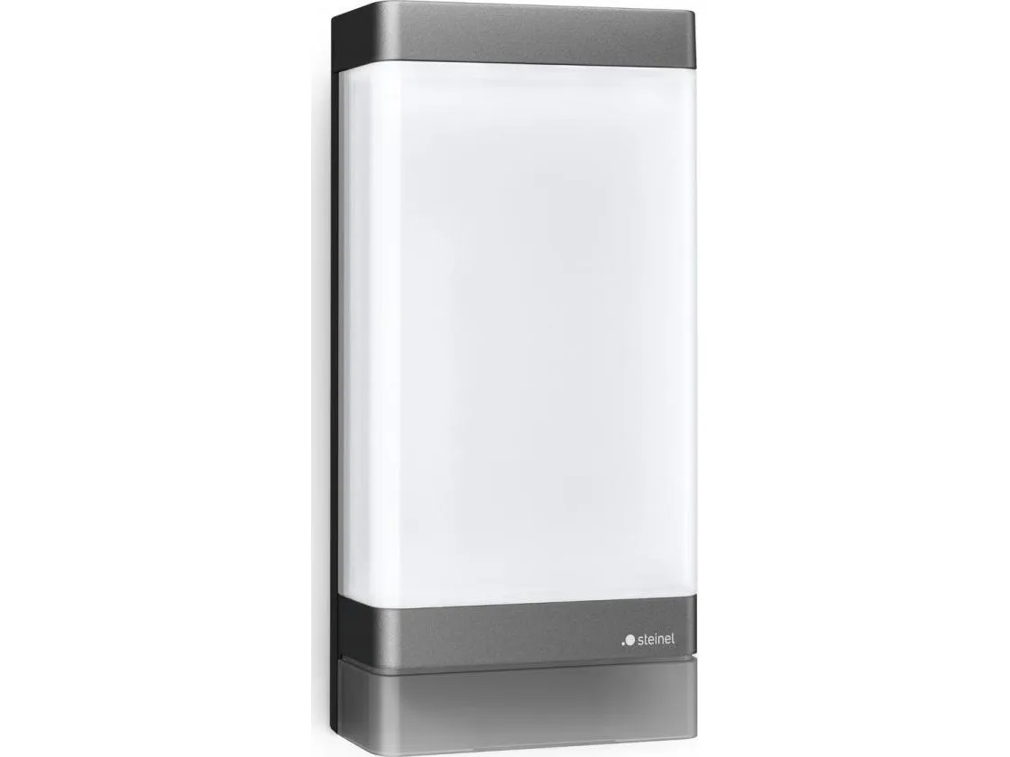 Steinel 067212 LED AUSSENLEUCHTE L 271 DIGI SC ANT LED-udendørs vægbelysning med bevægelsessensor LED (RGB) LED indbygget 6.6 W Antracitgrå