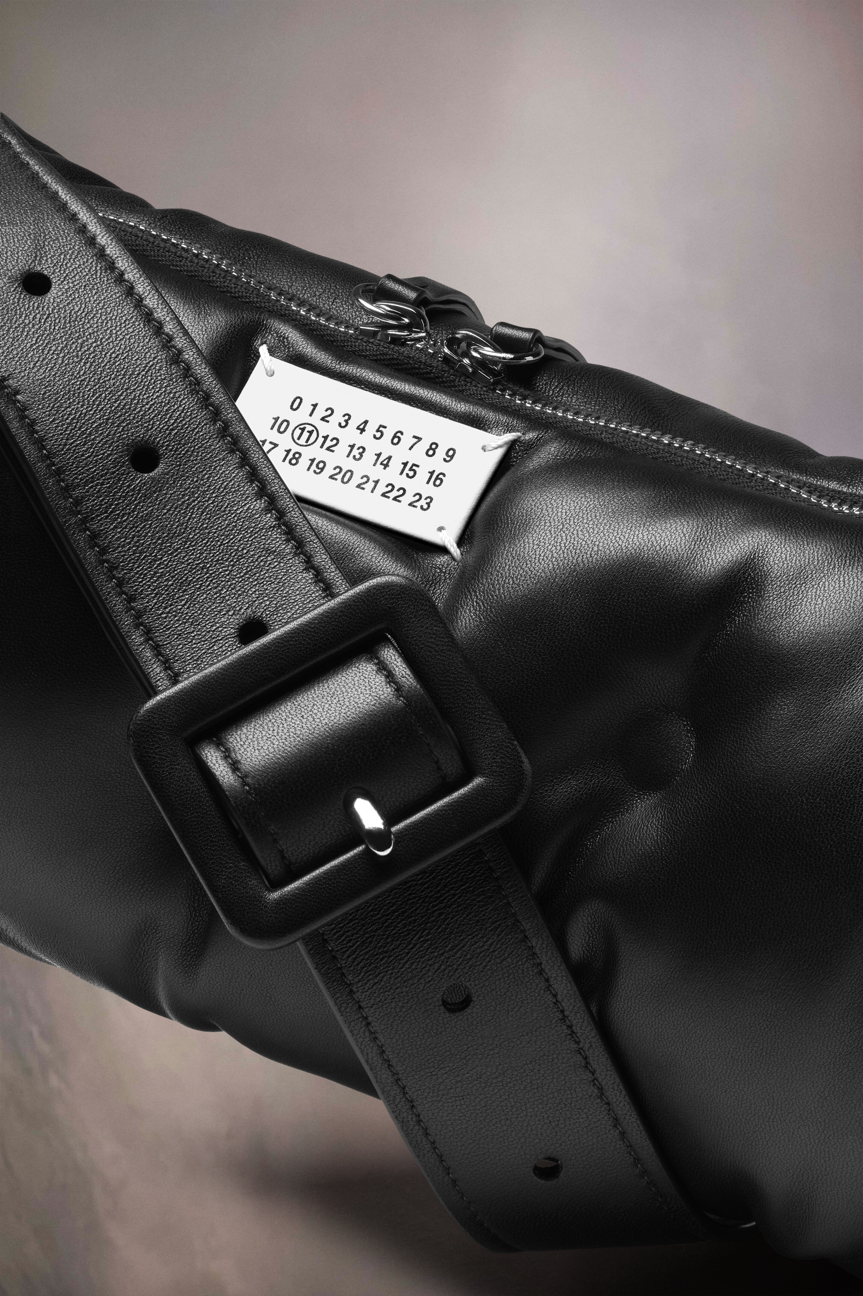 Sac polochon Glam Slam noir en cuir