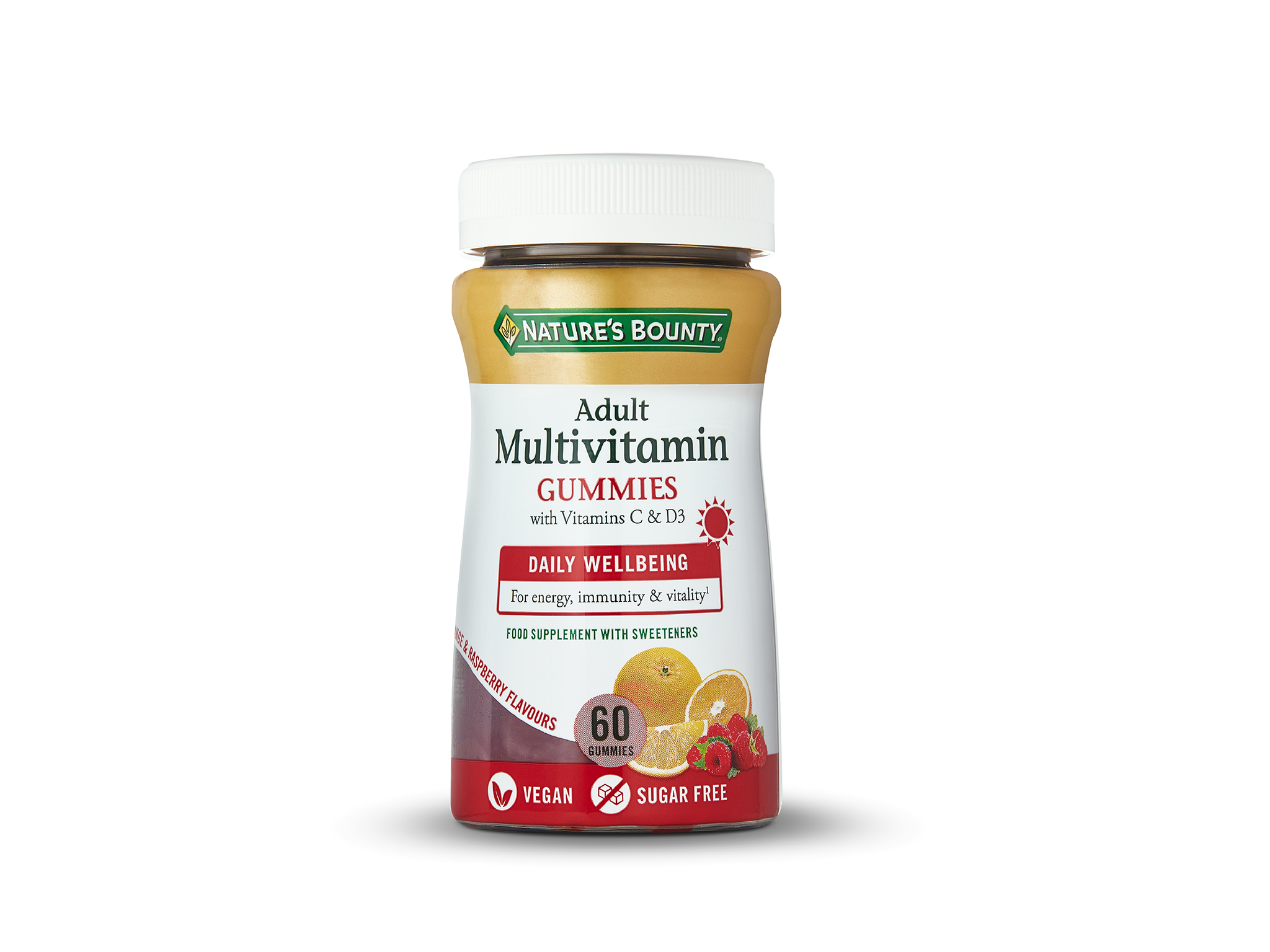 SUPLEMENTO NATURE?S BOUNTY MULTIVIT. VIT.C&D 60 GOMAS