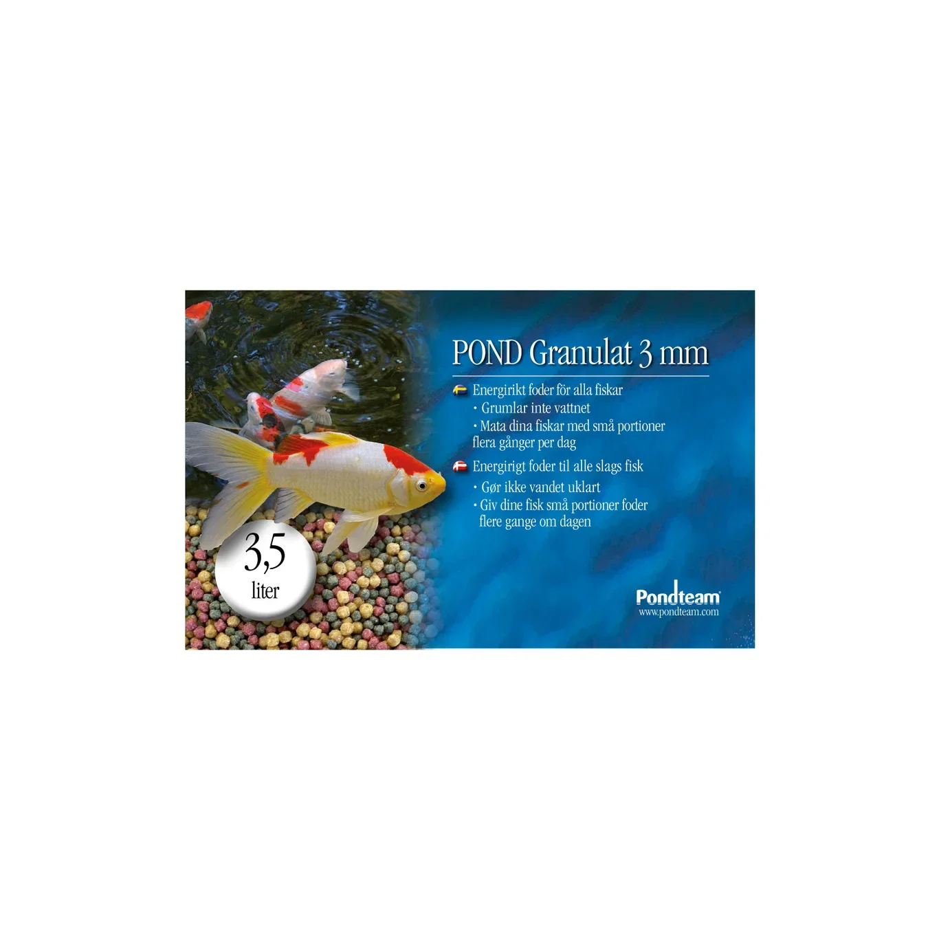 Pondteam Fôrgranulat til damfisk 1150 g
