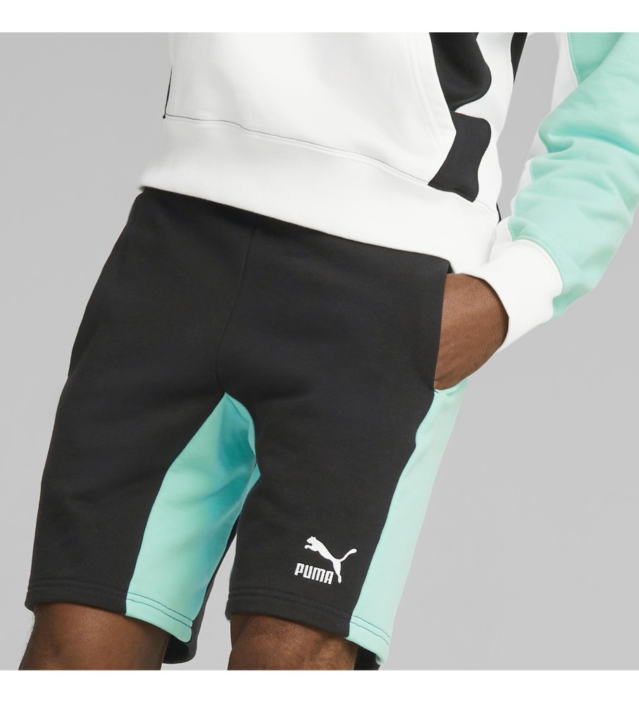 Tênis Puma Short Classic Block 8 preto e verde