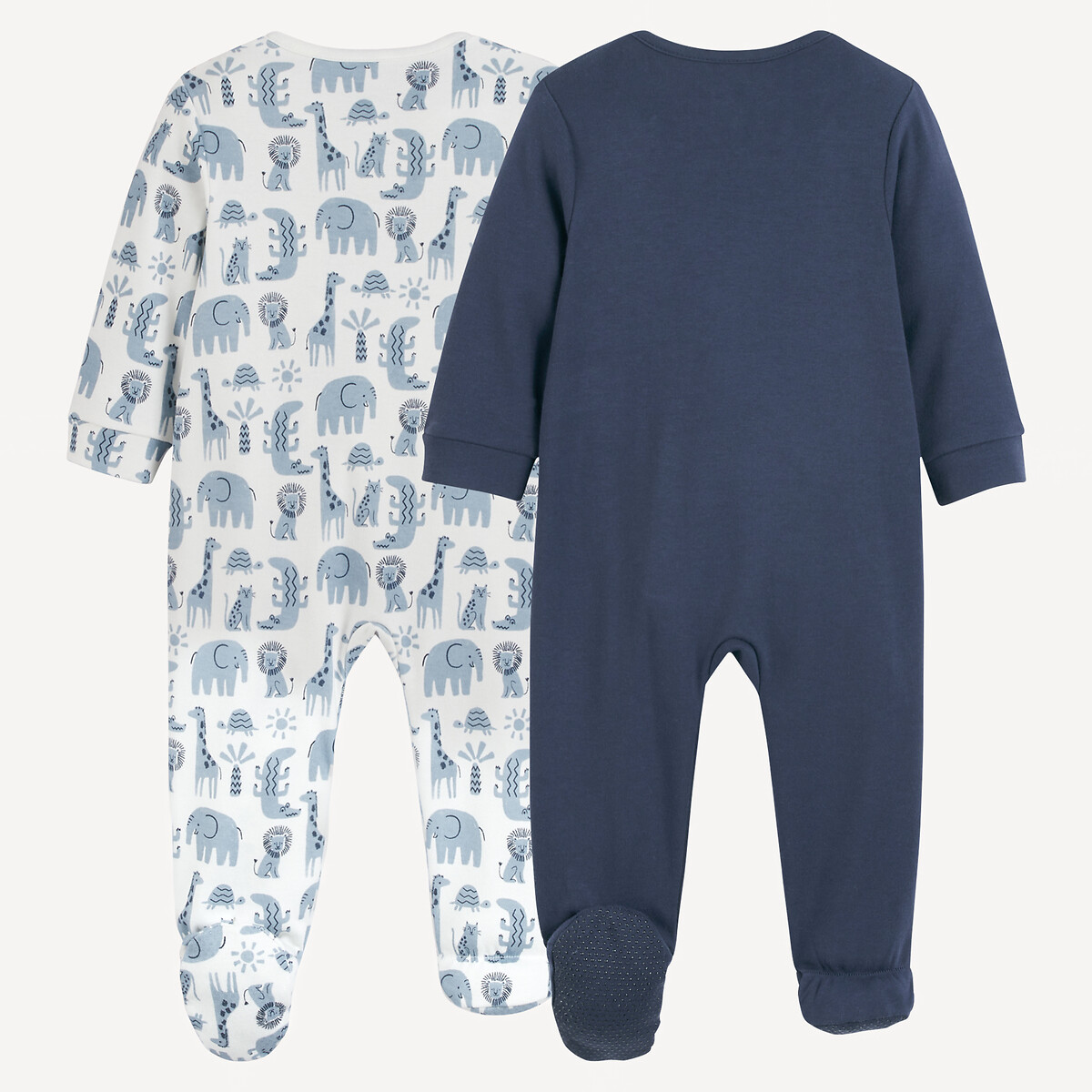 COLEÇÃO LA REDOUTE<br>Conjunto de 2 pijamas de malha com zíper
