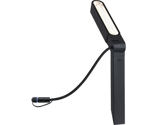 Paulmann Plug & Shine LED tuinspot 6W 450 lm 3000 K IP65 Ito verticaal enkel licht antraciet 230/24 V