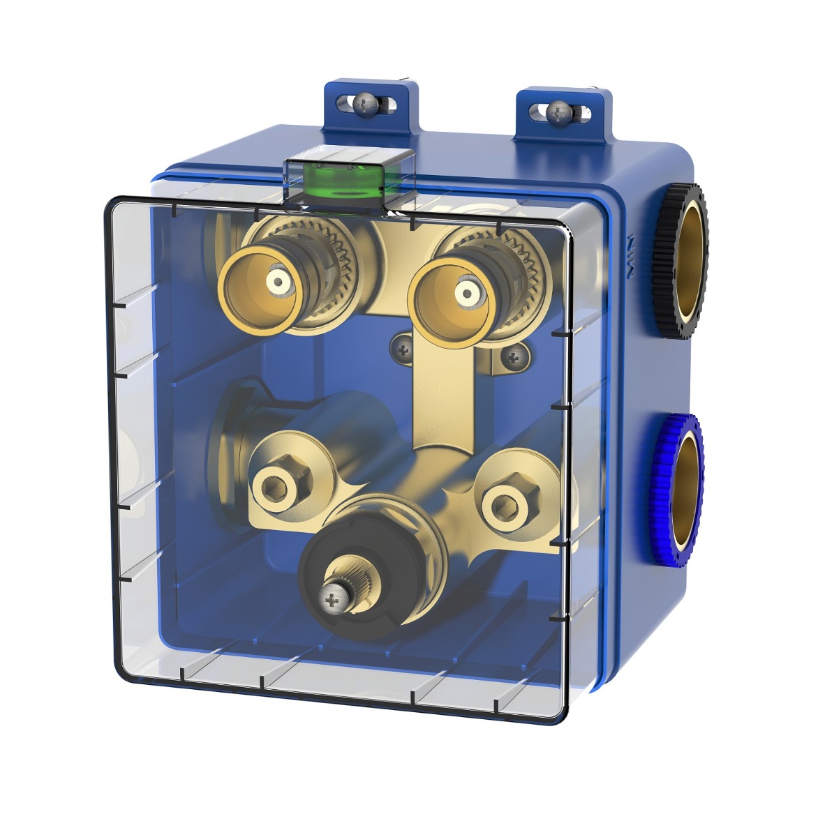 Mueller Click inbouwthermostaat 2-wegs zwart mat
