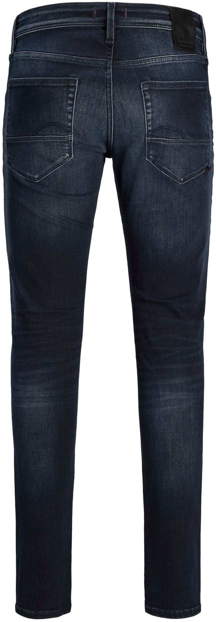 Jack & Jones Slim-fit-Jeans »JJIGLENN – Slim-Fit-Jeans mit niedriger Leibhöhe«, Used, modisch, slim fit, Denim/Jeans