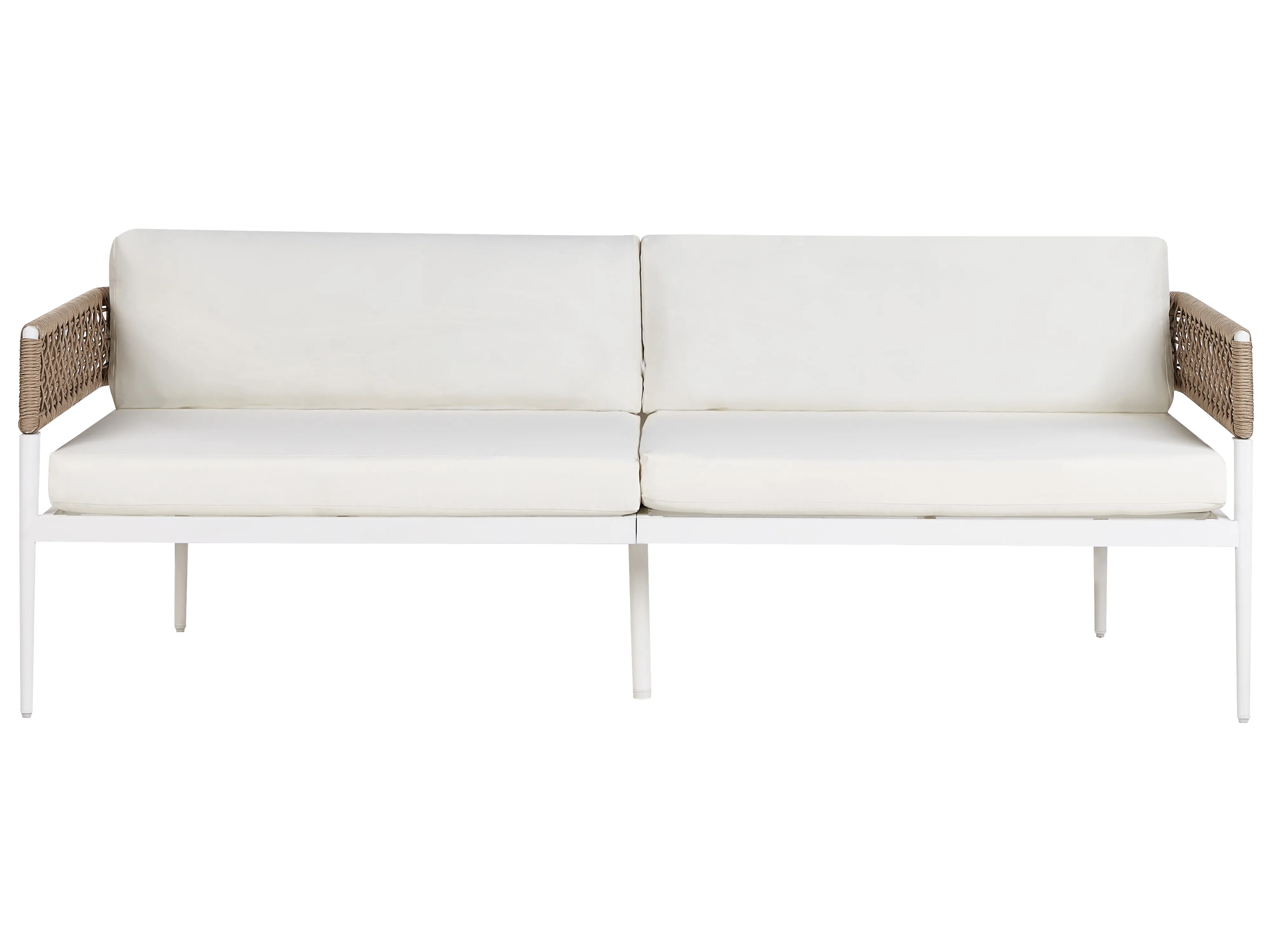Loungeset met tafel 5-zits SERLA Metaal Wit