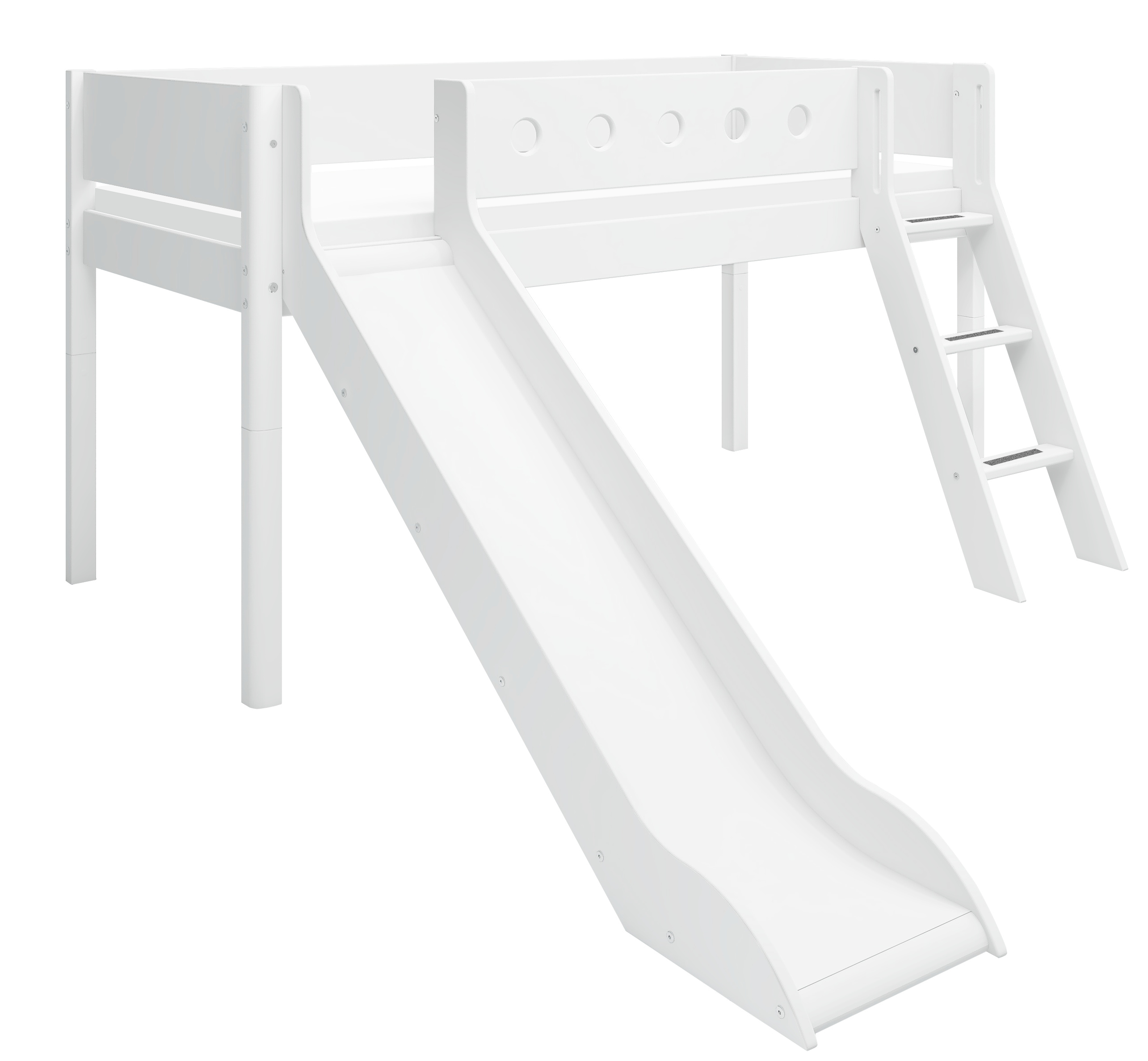 Halbhohes Bett FLEXA WHITE