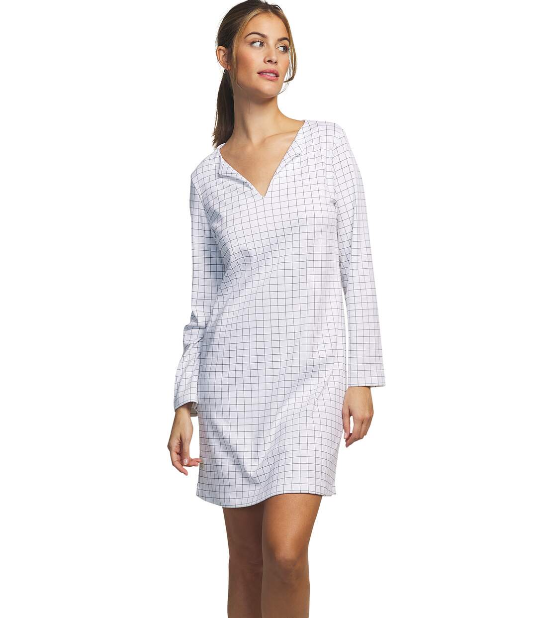 Chemise de nuit manches longues Cuadros Selmark