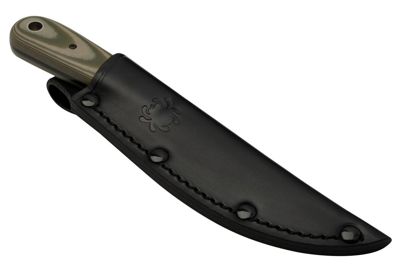 Spyderco Bow River CFB46GPODBK OD Green, Black vaststaand mes, Phil Wilson design