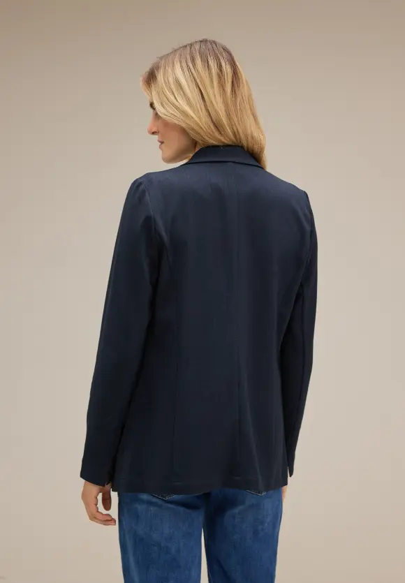 Longblazer mit Muster - deep blue