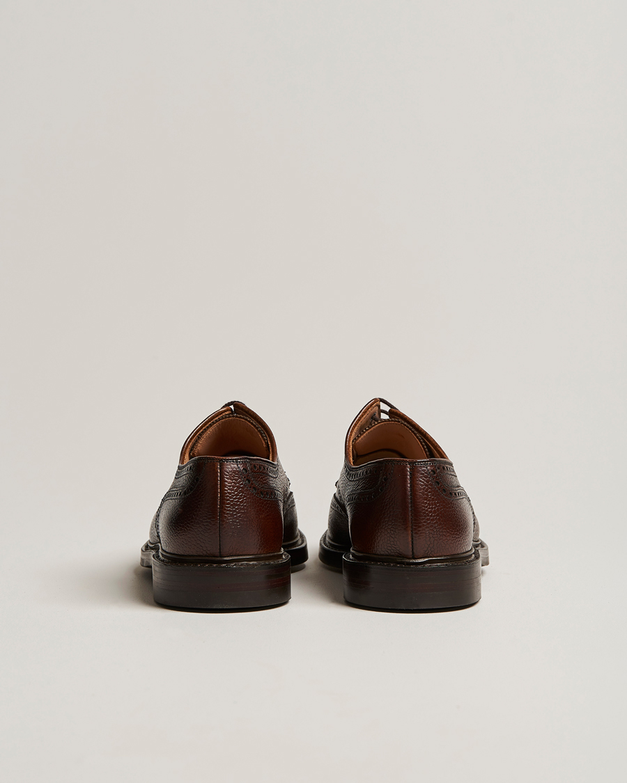 Crockett & Jones Pembroke Derbys Dark Brown Grained Calf