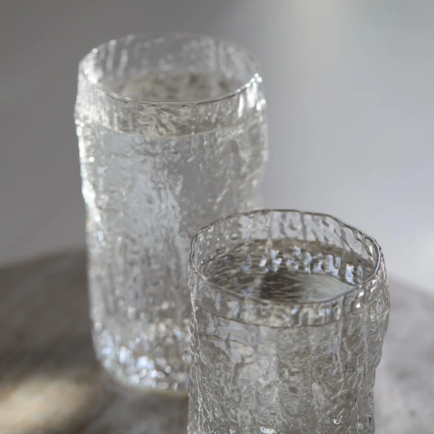 Bahne Interior  Tumbler Organic Low glas, klar - H9,5 cm.