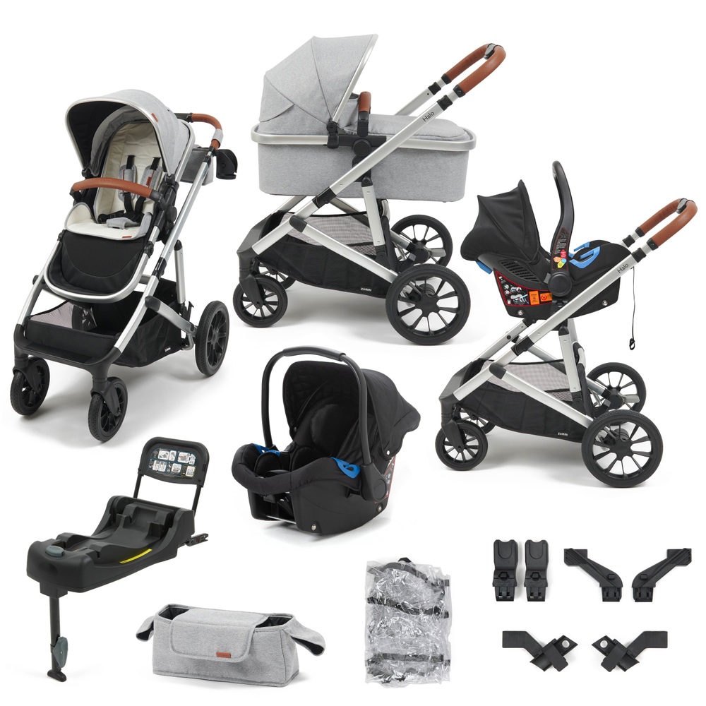 Zummi Halo 3-in-1 Reisesystem Stein, Autositz & Basis-Set