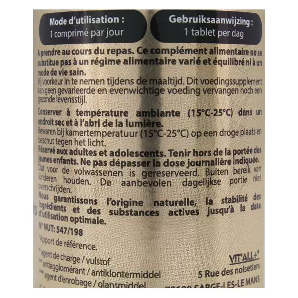 Vit'all+ Anti Oxy E Ultra Vital 50 comprimidos