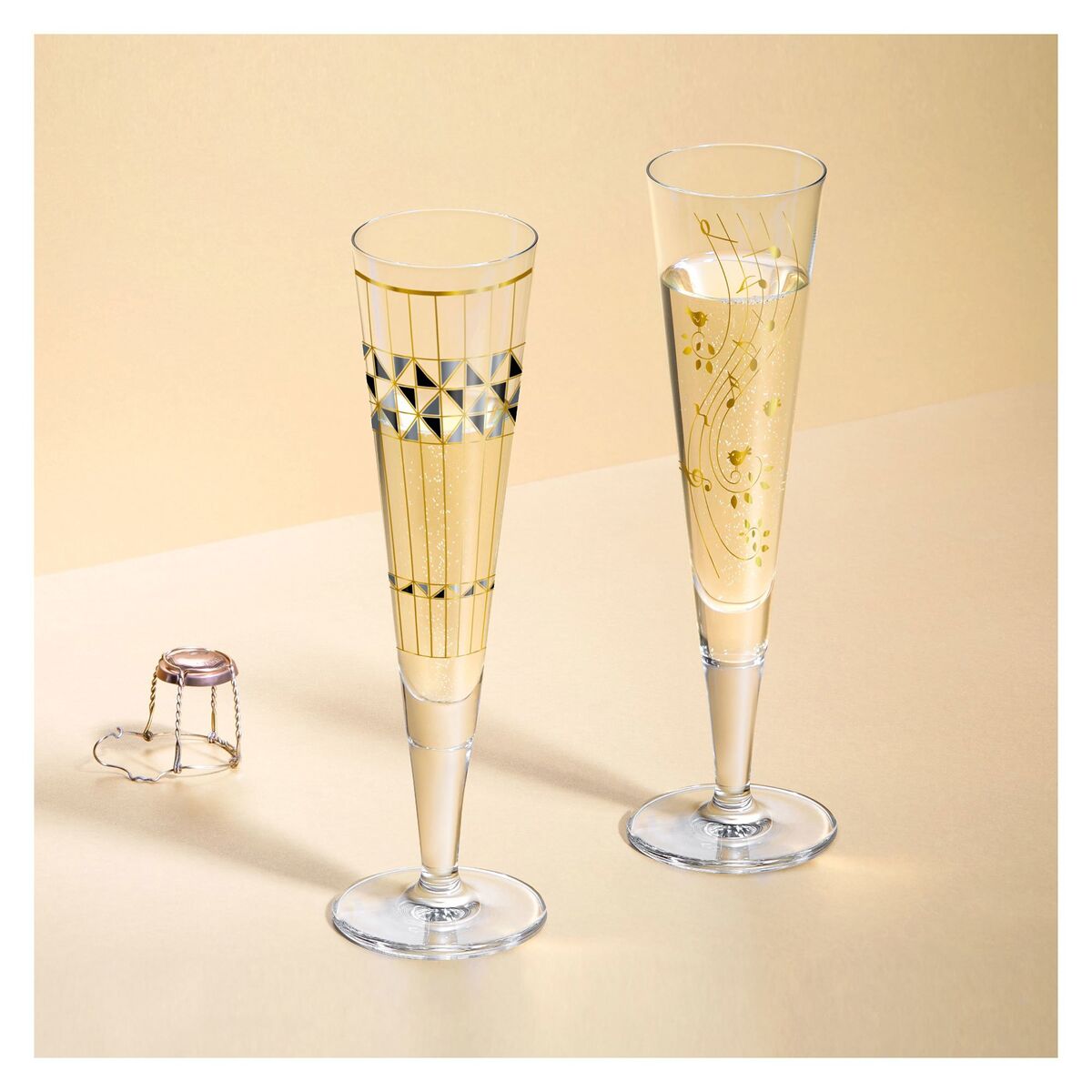 Goldnacht champagneglass, NO:6