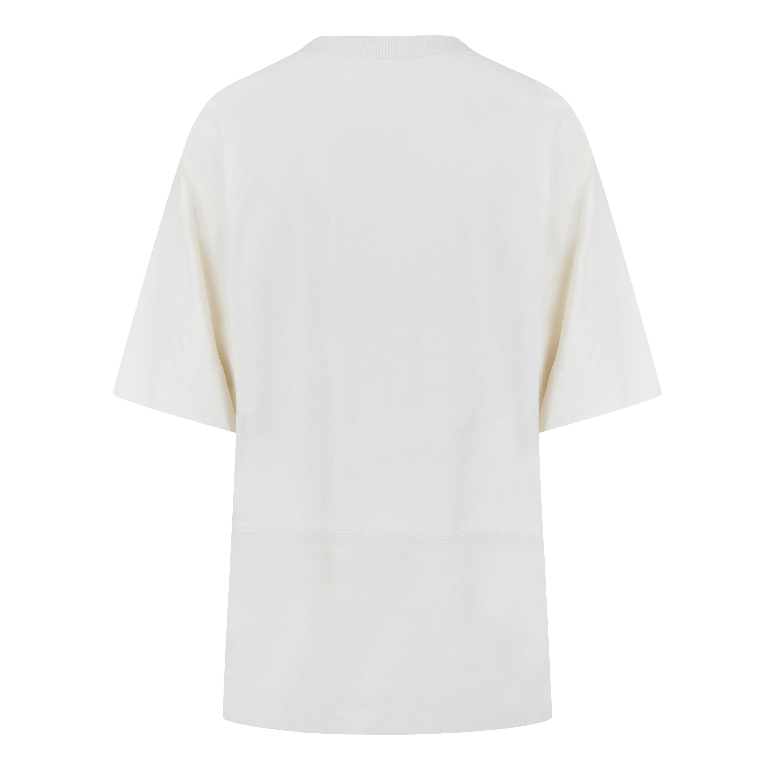 Off White Leather T Shirt