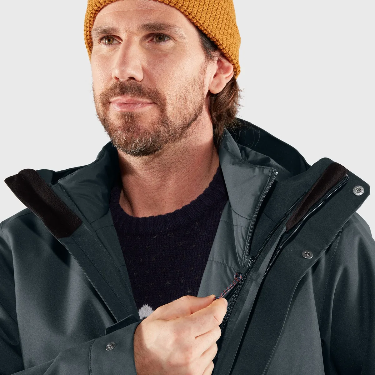 Fjällräven Men's Visby 3 in 1 Jacket Black