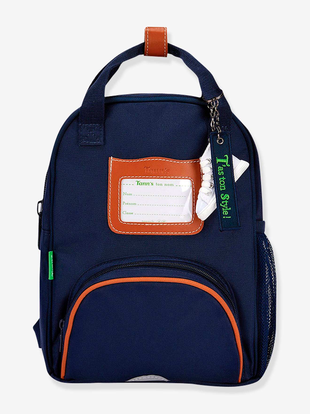 Mochila Camille da Tann's para meninas, azul escuro liso