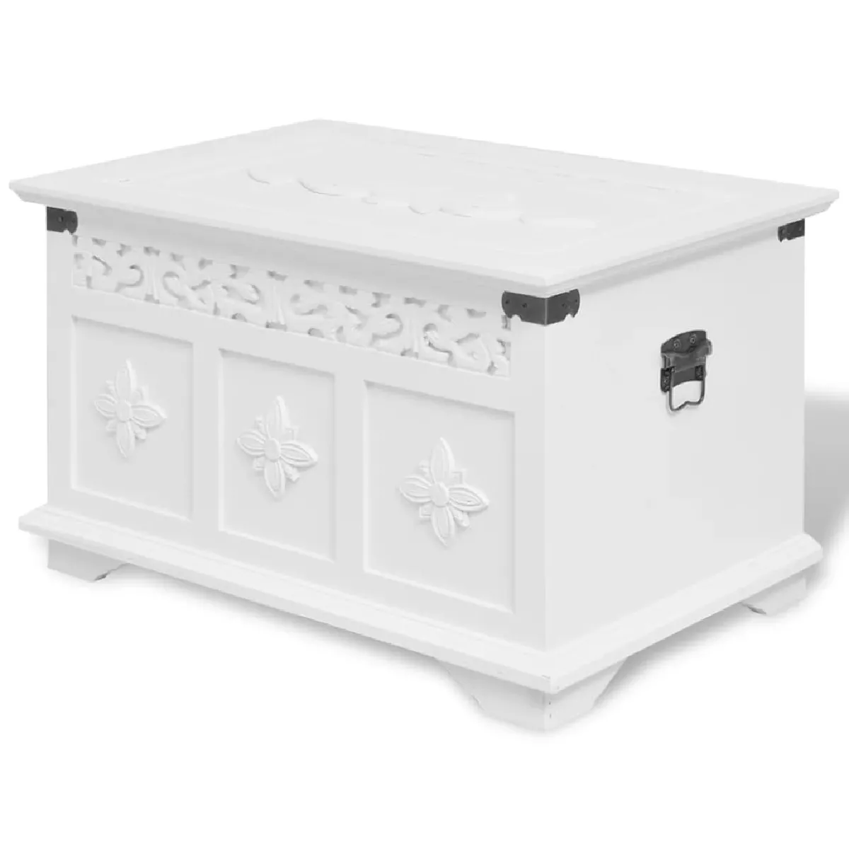 VIDAXL Ensemble de Coffres - Blanc (2 pcs)