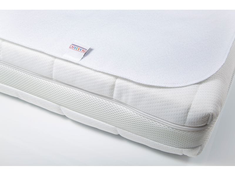 MAKIAN Matratzenschutz Molton, 1-er Pack 60 x 120 cm, Weiss Wasserdichte Matratzenauflage