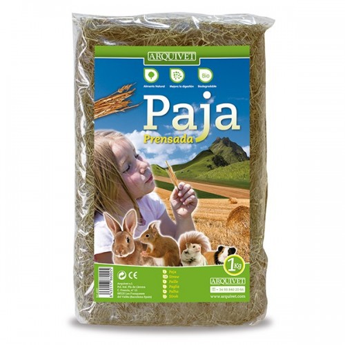 Palha para roedores com sabor neutro