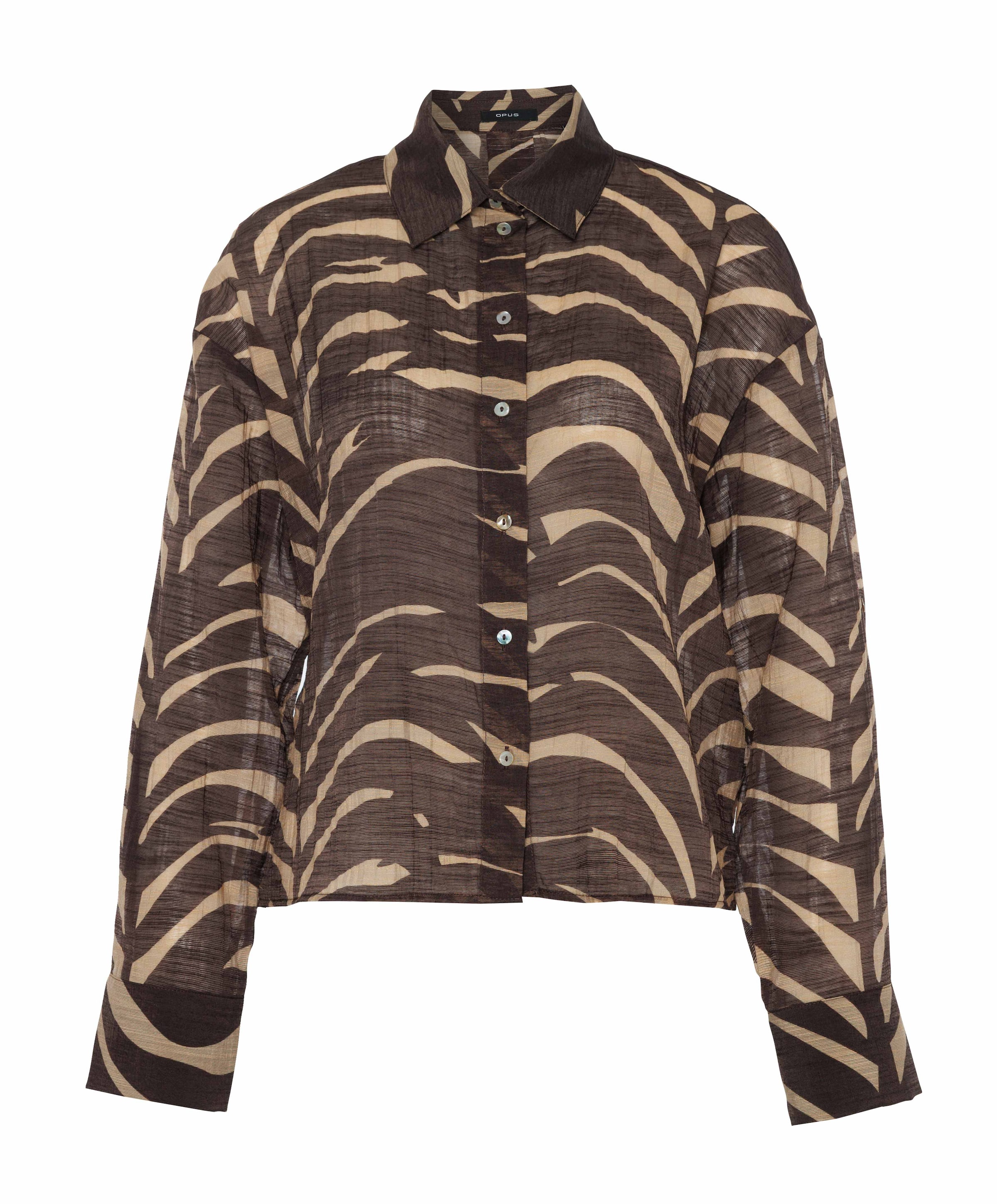 OPUS Dames blouse bruin