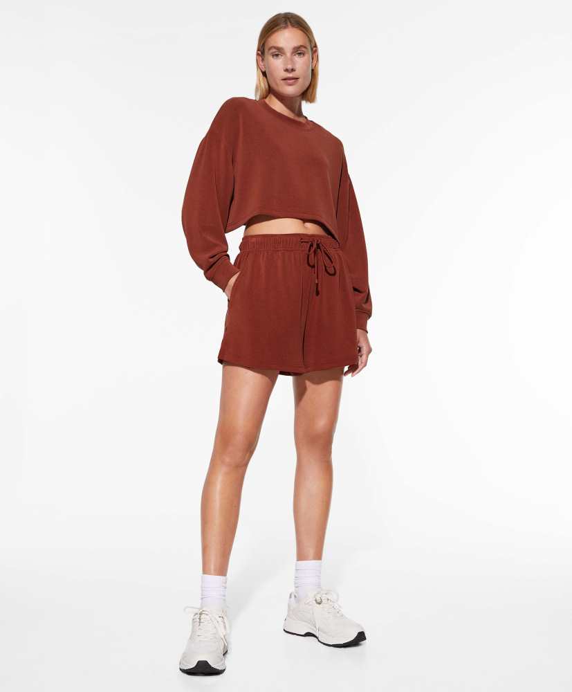 Moletom cropped de modal