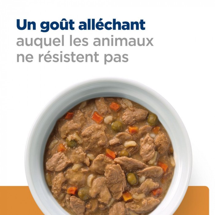 HILL'S Prescription Diet k/d Kidney Care en Mijotés au Poulet - Pâtée pour chien