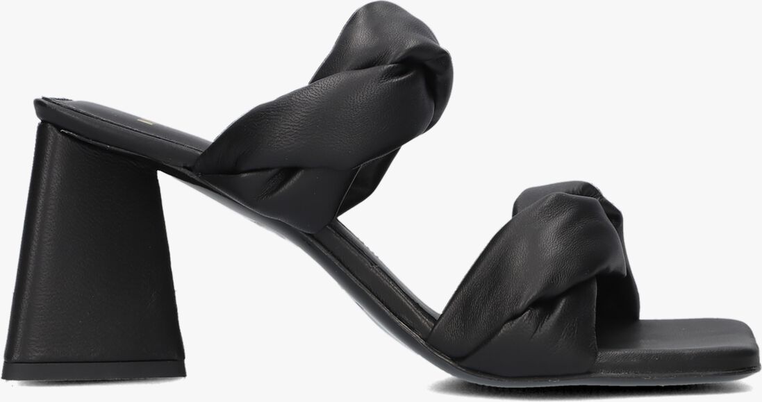 NUBIKK zwarte nubikk muiltjes triangle twist