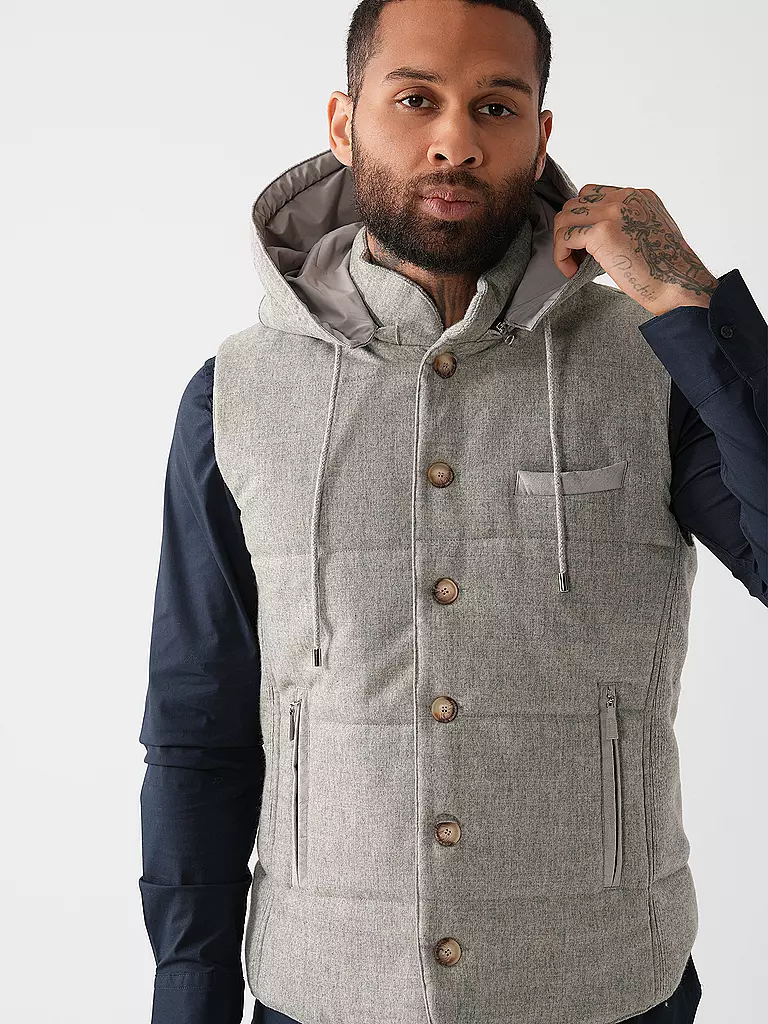 GRAN SASSO Gilet hellgrau