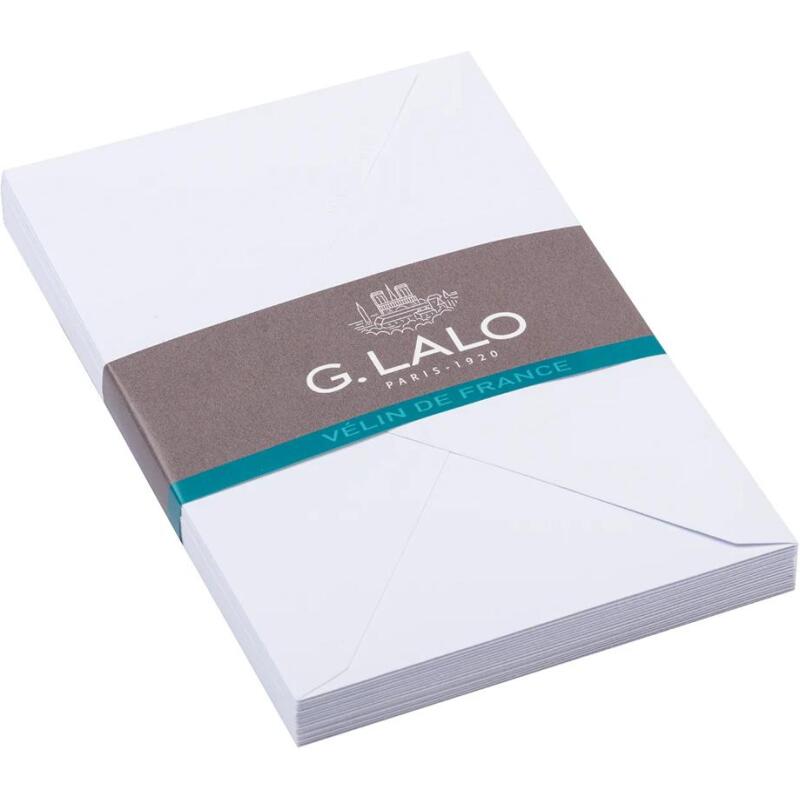 20 enveloppes Vélin doublées C6 (114x162mm)gommées - extra blanc