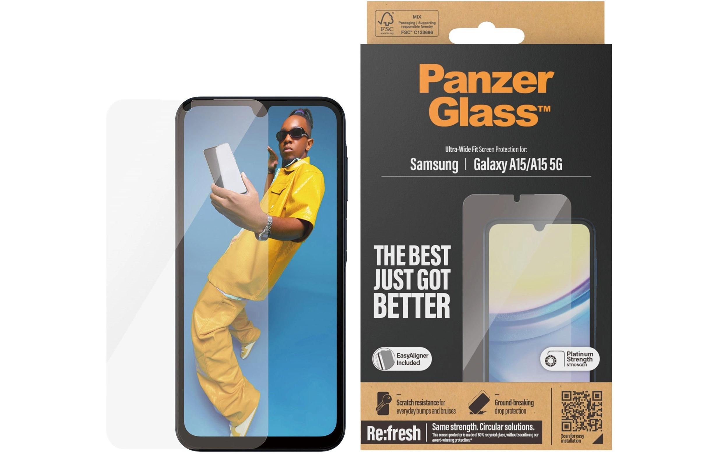 Displayschutz Ultra wide Fit Galaxy A15 / A15 5GDisplay-Schutzfolie für das Samsung Galaxy A15 5G/Galaxy A15