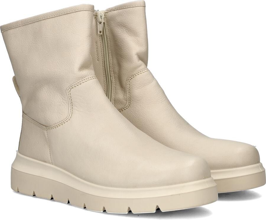 Ecco Nouvelle Limestone leren enkellaarzen beige